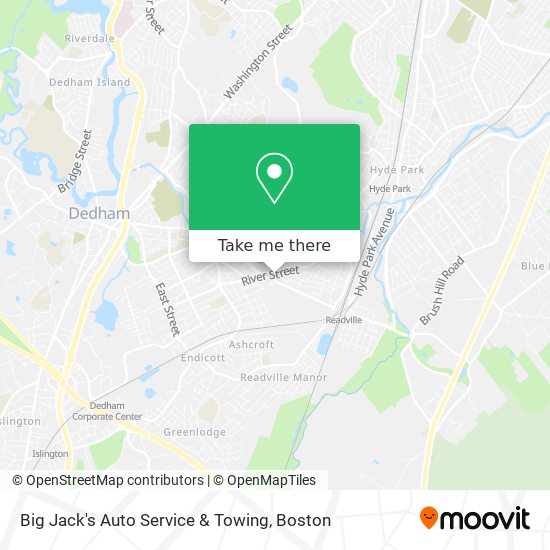 Big Jack's Auto Service & Towing map