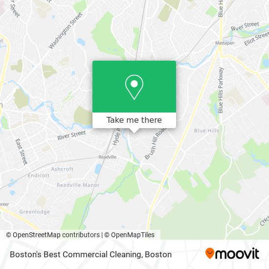 Boston's Best Commercial Cleaning map