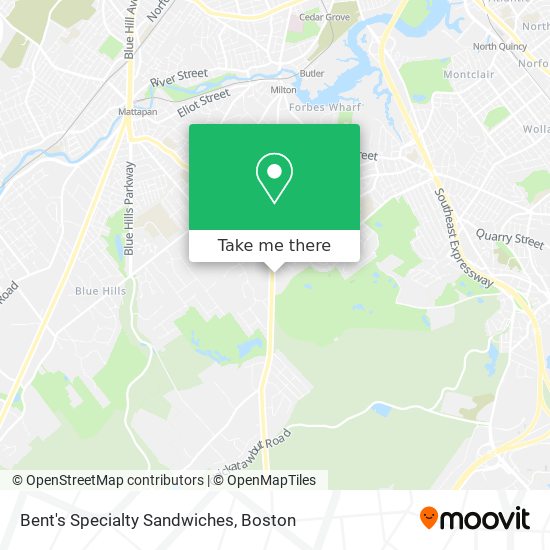 Bent's Specialty Sandwiches map