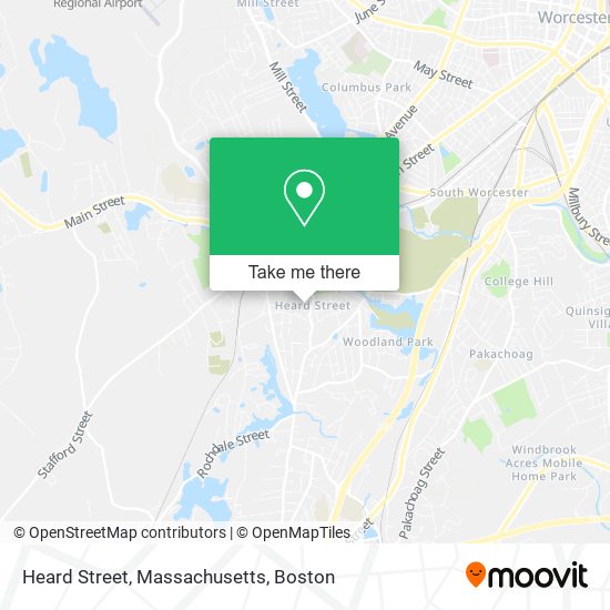 Heard Street, Massachusetts map