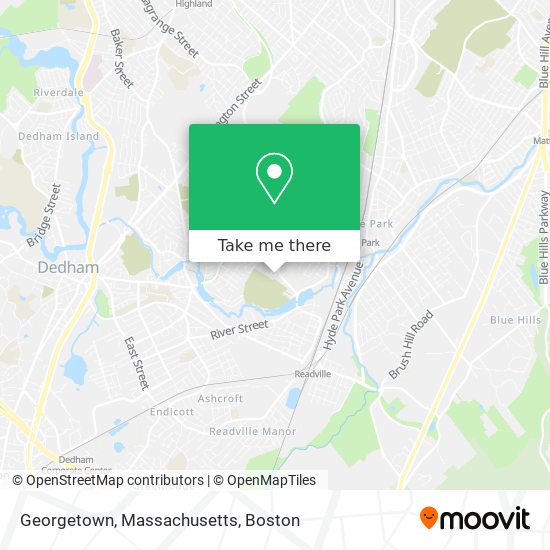 Mapa de Georgetown, Massachusetts
