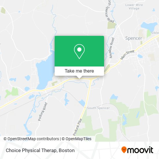 Mapa de Choice Physical Therap