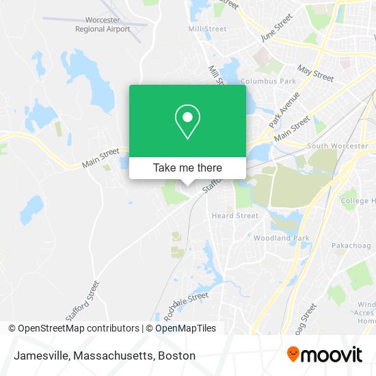 Jamesville, Massachusetts map