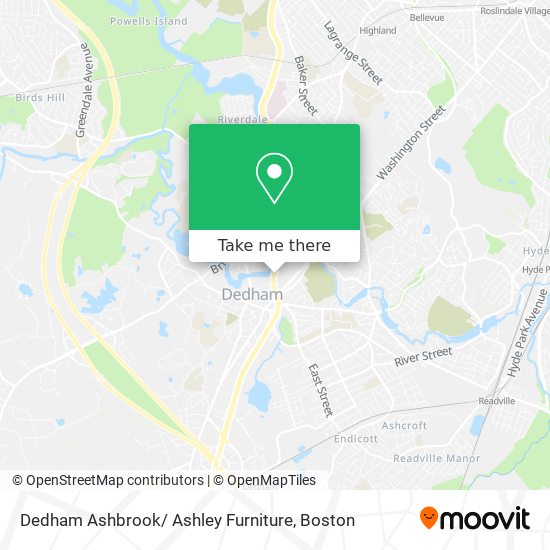 Dedham Ashbrook/ Ashley Furniture map