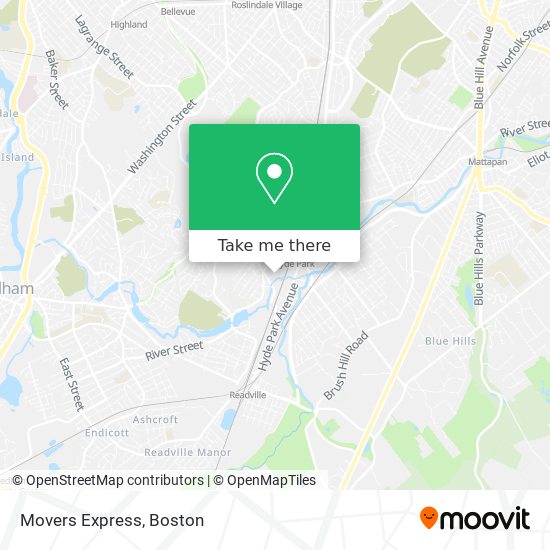 Mapa de Movers Express