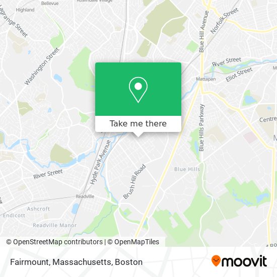 Mapa de Fairmount, Massachusetts