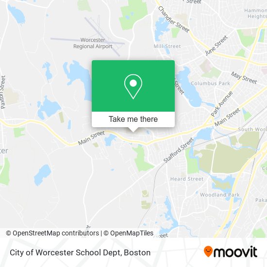 City of Worcester School Dept map