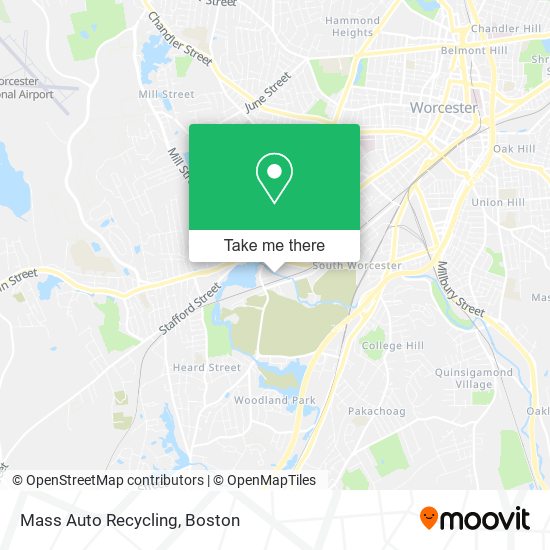 Mass Auto Recycling map