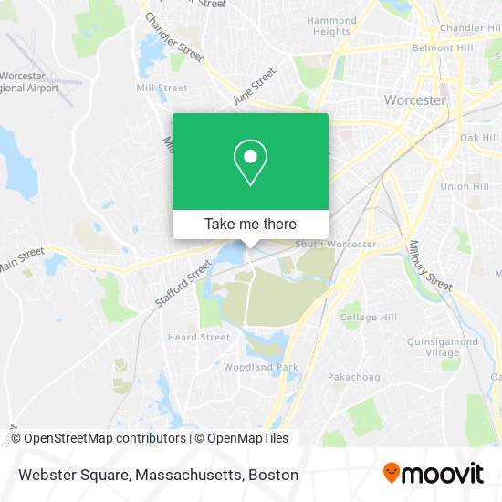 Mapa de Webster Square, Massachusetts