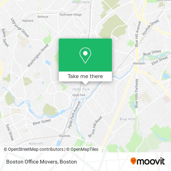 Boston Office Movers map