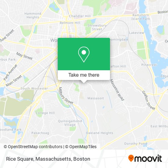 Mapa de Rice Square, Massachusetts