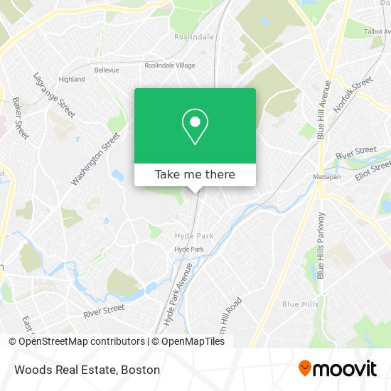 Woods Real Estate map