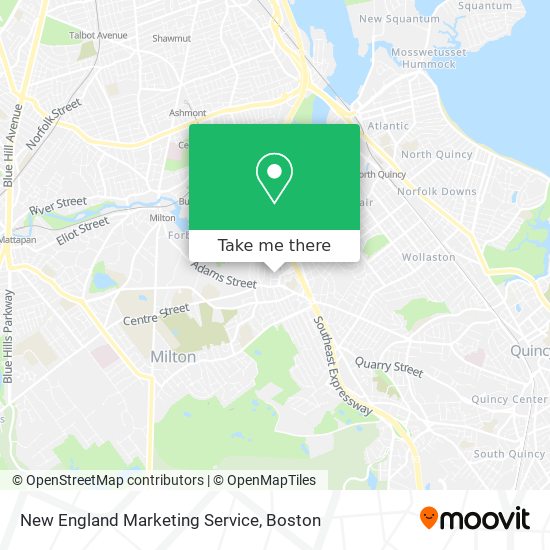 New England Marketing Service map