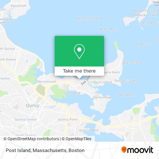 Mapa de Post Island, Massachusetts
