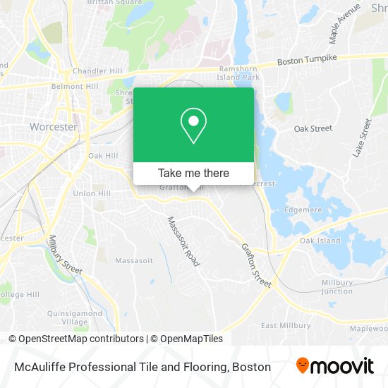 McAuliffe Professional Tile and Flooring map