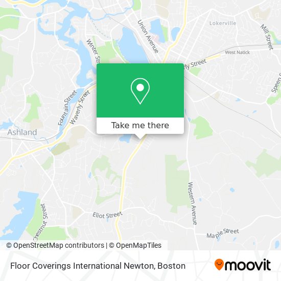 Floor Coverings International Newton map