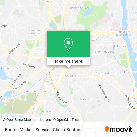 Boston Medical Services-Ghana map