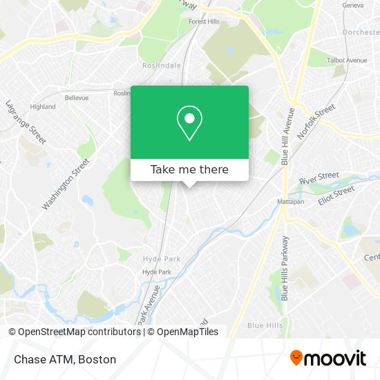 Mapa de Chase ATM