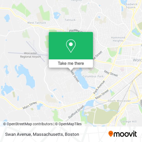 Mapa de Swan Avenue, Massachusetts