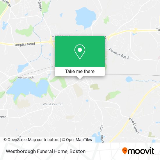 Mapa de Westborough Funeral Home