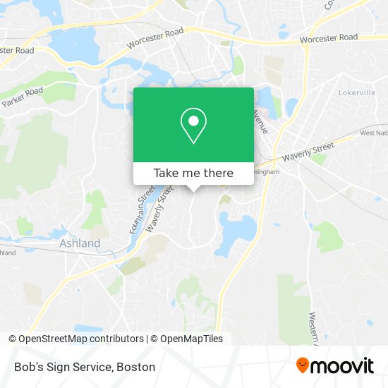 Mapa de Bob's Sign Service