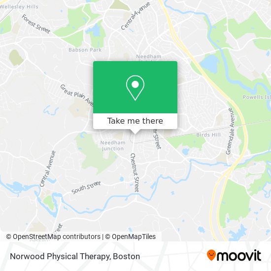 Mapa de Norwood Physical Therapy