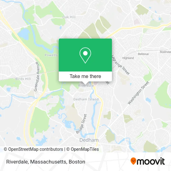 Riverdale, Massachusetts map