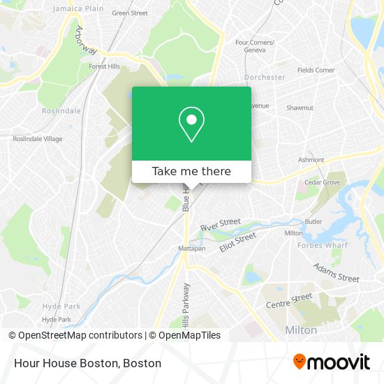 Hour House Boston map