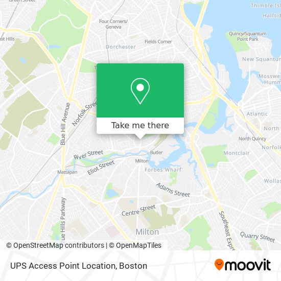 Mapa de UPS Access Point Location