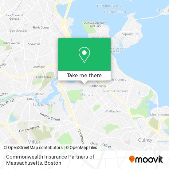 Mapa de Commonwealth Insurance Partners of Massachusetts