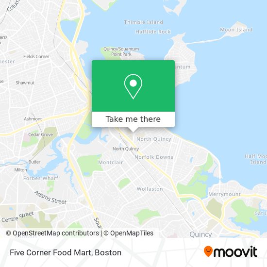 Mapa de Five Corner Food Mart