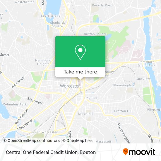 Central One Federal Credit Union map