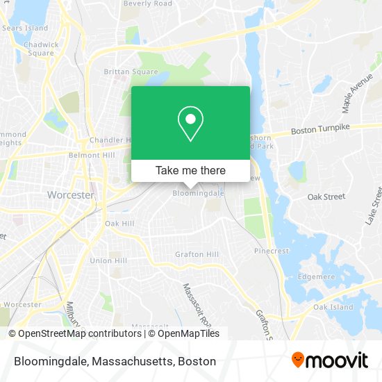 Bloomingdale, Massachusetts map