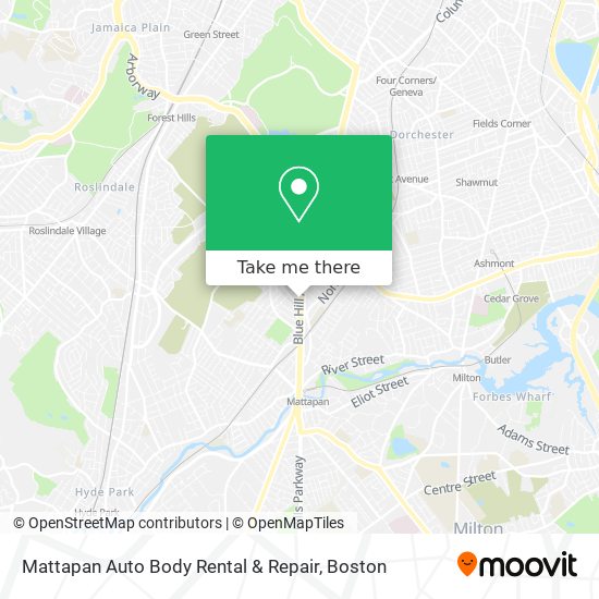 Mattapan Auto Body Rental & Repair map