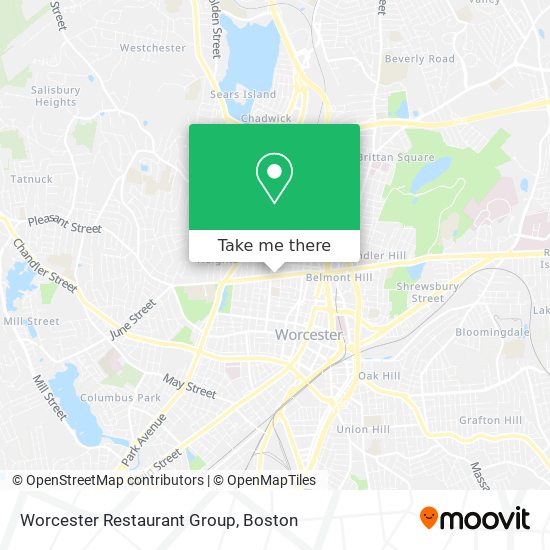 Mapa de Worcester Restaurant Group