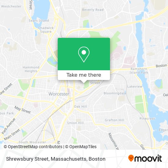 Shrewsbury Street, Massachusetts map