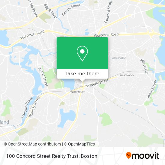 Mapa de 100 Concord Street Realty Trust