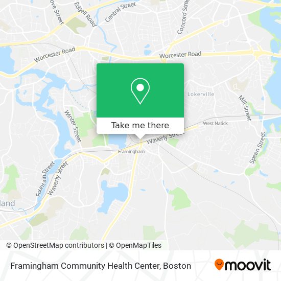 Mapa de Framingham Community Health Center