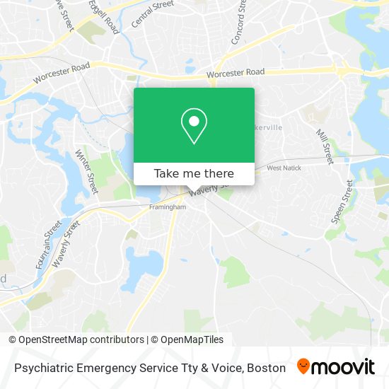 Psychiatric Emergency Service Tty & Voice map