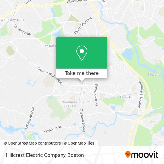 Mapa de Hillcrest Electric Company