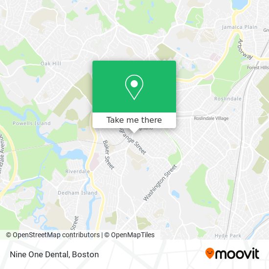 Nine One Dental map