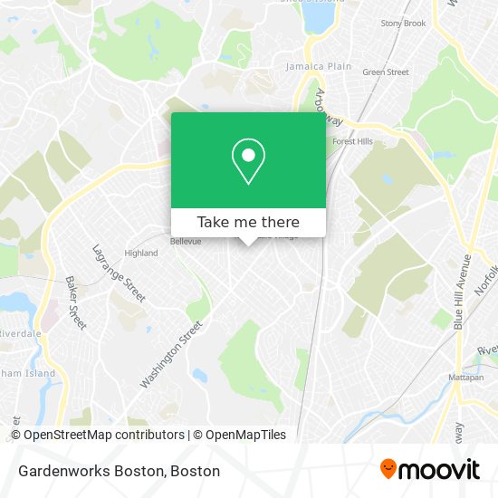 Gardenworks Boston map