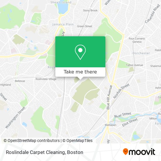 Roslindale Carpet Cleaning map