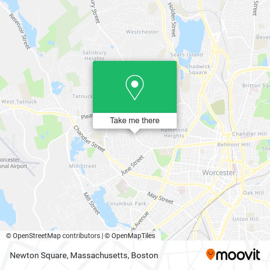 Mapa de Newton Square, Massachusetts