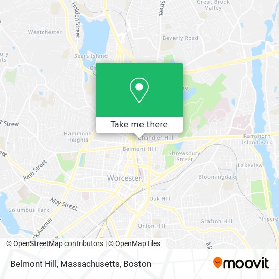 Belmont Hill, Massachusetts map