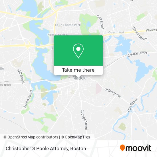 Christopher S Poole Attorney map