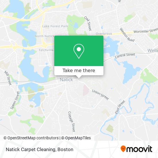 Mapa de Natick Carpet Cleaning