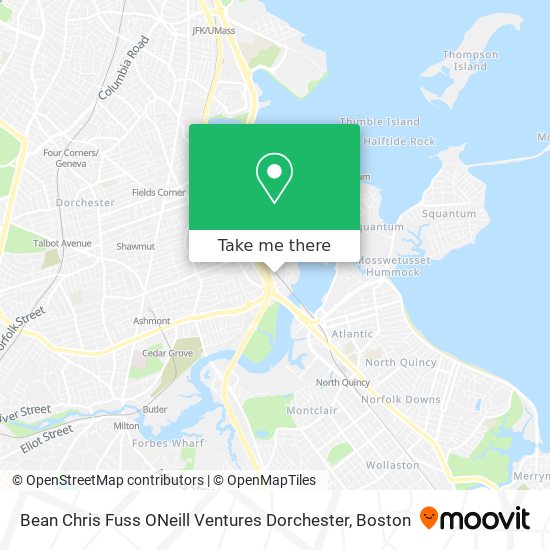 Mapa de Bean Chris Fuss ONeill Ventures Dorchester