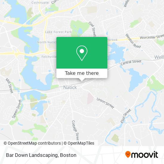 Bar Down Landscaping map