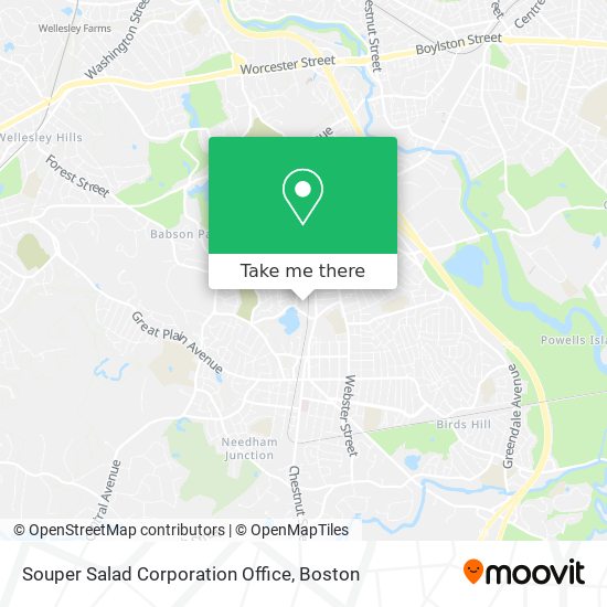 Souper Salad Corporation Office map